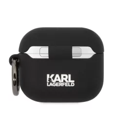   Karl Lagerfeld and Choupette Apple Airpods 3 szilikon tok fekete (KLACA3SILKCK)