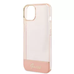   Guess Apple iPhone 14 (6.1) PC/TPU Camera Outline Translucent hátlapvédő tok pink (GUHCP14SHGCOP)