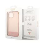 Guess Apple iPhone 14 Pro (6.1) PC/TPU Camera Outline Translucent hátlapvédő tok pink (GUHCP14LHGCOP)