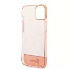   Guess Apple iPhone 14 Pro Max (6.7) PC/TPU Camera Outline Translucent hátlapvédő tok pink (GUHCP14XHGCOP)
