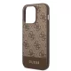 Guess Apple iPhone 14 Pro (6.1) 4G Stripe hátlapvédő tok barna (GUHCP14LG4GLBR)