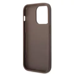   Guess Apple iPhone 14 Pro (6.1) 4G Stripe hátlapvédő tok barna (GUHCP14LG4GLBR)