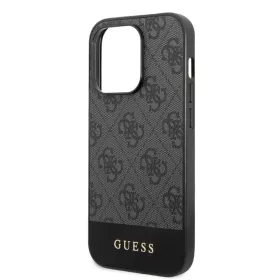   Guess Apple iPhone 14 Pro (6.1) 4G Stripe hátlapvédő tok szürke (GUHCP14LG4GLGR)