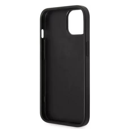 Guess Apple iPhone 14 (6.1) PU Leather Saffiano hátlapvédő tok fekete (GUHCP14SPSASBBK)