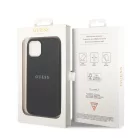 Guess Apple iPhone 14 (6.1) PU Leather Saffiano hátlapvédő tok fekete (GUHCP14SPSASBBK)