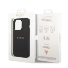 Guess Apple iPhone 14 Pro Max (6.7) PU Leather Saffiano hátlapvédő tok fekete (GUHCP14XPSASBBK)