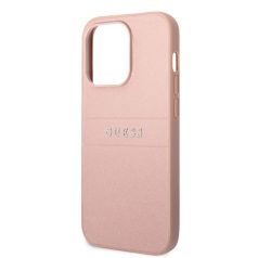   Guess Apple iPhone 14 Pro Max (6.7) PU Leather Saffiano hátlapvédő tok pink (GUHCP14XPSASBPI)