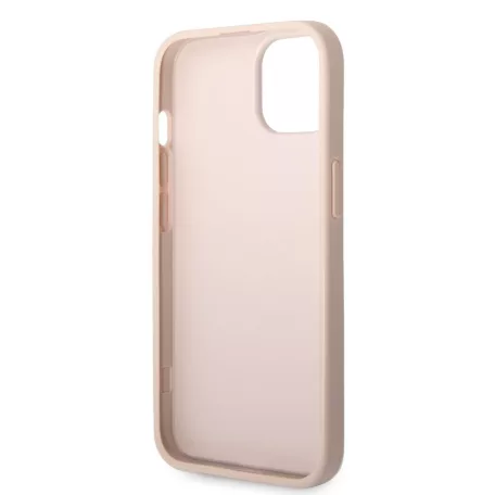 Guess Apple iPhone 14 (6.1) 4G Metal Logo hátlapvédő tok pink (GUHCP14S4GMGPI)