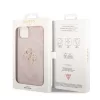 Guess Apple iPhone 14 Pro (6.1) 4G Metal Logo hátlapvédő tok pink (GUHCP14L4GMGPI)