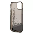 Karl Lagerfeld Translucent Liquid Glitter Apple iPhone 14 Plus (6.7) hátlapvédő tok fekete (KLHCP14MLCKVK)