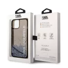Karl Lagerfeld Translucent Liquid Glitter Apple iPhone 14 Plus (6.7) hátlapvédő tok fekete (KLHCP14MLCKVK)