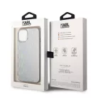Karl Lagerfeld Iridescent Monogram Apple iPhone 14 Pro (6.1) hátlapvédő tok ezüst (KLHCP14LLGMMSV3)