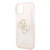 Guess Apple iPhone 14 Pro (6.1) Big 4G Full Glitter hátlapvédő tok arany (GUHCP14LPCUGL4GGO)