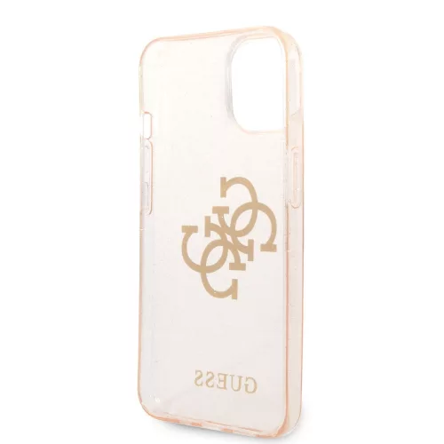 Guess Apple iPhone 14 Pro (6.1) Big 4G Full Glitter hátlapvédő tok arany (GUHCP14LPCUGL4GGO)
