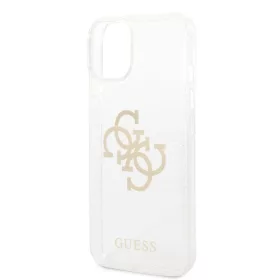   Guess Apple iPhone 14 (6.1) Big 4G Full Glitter hátlapvédő tok átlátszó (GUHCP14SPCUGL4GTR)