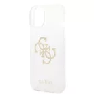 Guess Apple iPhone 14 Pro (6.1) Big 4G Full Glitter hátlapvédő tok átlátszó (GUHCP14LPCUGL4GTR)