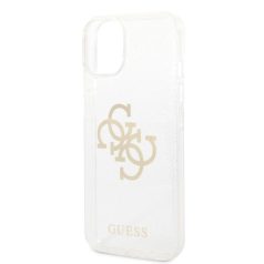   Guess Apple iPhone 14 Pro (6.1) Big 4G Full Glitter hátlapvédő tok átlátszó (GUHCP14LPCUGL4GTR)