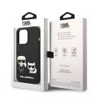 Karl Lagerfeld and Choupette Liquid Apple iPhone 14 Pro Max (6.7) hátlapvédő tok fekete (KLHCP14XSSKCK)