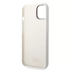   Karl Lagerfeld and Choupette Liquid Silicone Apple iPhone 14 Plus (6.7) hátlapvédő tok fehér (KLHCP14MSSKCW)