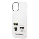 Karl Lagerfeld PC/TPU Ikonik Karl and Choupette Apple iPhone 14 (6.1) hátlapvédő tok átlátszó (KLHCP14SCKTR)