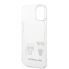 Karl Lagerfeld PC/TPU Ikonik Karl and Choupette Apple iPhone 14 (6.1) hátlapvédő tok átlátszó (KLHCP14SCKTR)