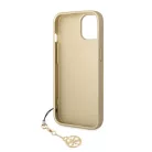 Guess Apple iPhone 14 (6.1) Big 4G Full Glitter hátlapvédő tok barna (GUHCP14SGF4GBR)