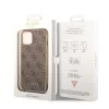 Guess Apple iPhone 14 Pro (6.1) Big 4G Full Glitter hátlapvédő tok barna (GUHCP14LGF4GBR)