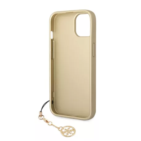 Guess Apple iPhone 14 Pro Max (6.7) Big 4G Full Glitter hátlapvédő tok barna (GUHCP14XGF4GBR)