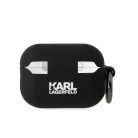 Karl Lagerfeld 3D Logo NFT Karl Head Apple Airpods Pro 2 szilikon tok fekete (KLAP2RUNIKK)
