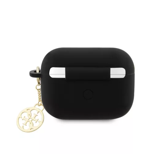 Guess 4G Charms Heart Apple Airpods Pro 2 szilikon tok fekete (GUAP2LSCHSK)