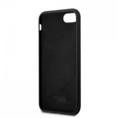   Karl Lagerfeld Liquid Silicone Ikonik NFT Apple iPhone 7 / 8 / SE2 / SE3 (4.7) hátlapvédő tok fekete (KLHCI8SNIKBCK)
