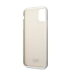 Karl Lagerfeld Liquid Silicone Choupette NFT Apple iPhone 12 / 12 Pro 2020 (6.1) hátlapvédő tok fehér (KLHCP12MSNCHBCH)