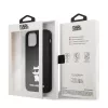 Karl Lagerfeld Liquid Silicone Choupette NFT Apple iPhone 12 / 12 Pro 2020 (6.1) hátlapvédő tok fekete (KLHCP12MSNCHBCK)