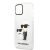 Karl Lagerfeld IML Glitter Karl and Choupette NFT Apple iPhone 12 / 12 Pro 2020 (6.1) hátlapvédő tok átlátszó (KLHCP12MHNKCTGT)