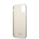 Karl Lagerfeld Liquid Silicone Ikonik NFT Apple iPhone 13 (6.1) hátlapvédő tok fehér (KLHCP13LSNIKBCH)