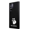 Karl Lagerfeld Liquid Silicone Choupette NFT Samsung S918 Galaxy S23 Ultra (2023) hátlapvédő tok fekete (KLHCS23LSNCHBCK)