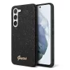 Guess PC/TPU Glitter Flakes Metal Logo Samsung S916 Galaxy S23 Plus (2023) hátlapvédő tok fekete (GUHCS23MHGGSHK)
