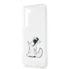 Karl Lagerfeld PC/TPU Choupette Eat Samsung Galaxy S23 (2023) hátlapvédő tok átlátszó (KLHCS23SCFNRC)