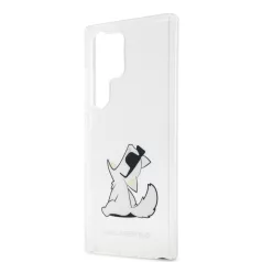   Karl Lagerfeld PC/TPU Choupette Eat Samsung S918 Galaxy S23 Ultra (2023) hátlapvédő tok átlátszó (KLHCS23LCFNRC)