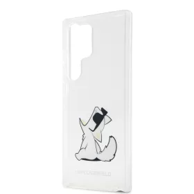   Karl Lagerfeld PC/TPU Choupette Eat Samsung S918 Galaxy S23 Ultra (2023) hátlapvédő tok átlátszó (KLHCS23LCFNRC)