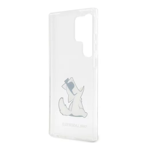 Karl Lagerfeld PC/TPU Choupette Eat Samsung S918 Galaxy S23 Ultra (2023) hátlapvédő tok átlátszó (KLHCS23LCFNRC)