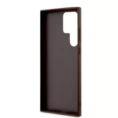   Guess PU 4G Metal Logo Samsung S918 Galaxy S23 Ultra (2023) hátlapvédő tok barna (GUHCS23L4GMGBR)