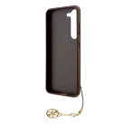 Guess 4G Charms Samsung Galaxy S23 (2023) hátlapvédő tok barna (GUHCS23SGF4GBR)