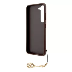   Guess 4G Charms Samsung Galaxy S23 (2023) hátlapvédő tok barna (GUHCS23SGF4GBR)