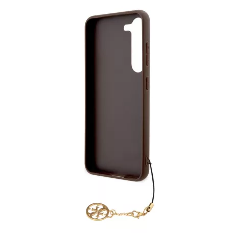 Guess 4G Charms Samsung Galaxy S23 (2023) hátlapvédő tok barna (GUHCS23SGF4GBR)
