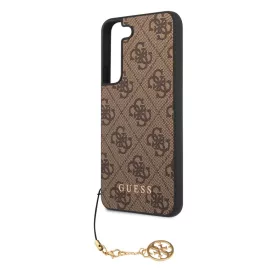   Guess 4G Charms Samsung S916 Galaxy S23 Plus (2022) hátlapvédő tok barna (GUHCS23MGF4GBR)