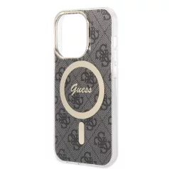   Guess Apple iPhone 14 Pro (6.1) 4G IML MagSafe hátlapvédő tok fekete (GUHMP14LH4STK)