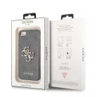 Guess Apple iPhone 7 / 8 / SE2 / SE3 (4.7) PU 4G Metal Logo hátlapvédő tok fekete (GUHCI84GMGGR)