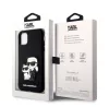 Karl Lagerfeld PU Saffiano Karl and Choupette Apple iPhone 13 (6.1) hátlapvédő tok fekete (KLHCP13MSANKCPK)