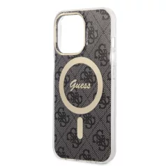   Guess Apple iPhone 13 Pro (6.1) 4G IML MagSafe hátlapvédő tok fekete (GUHMP13LH4STK)